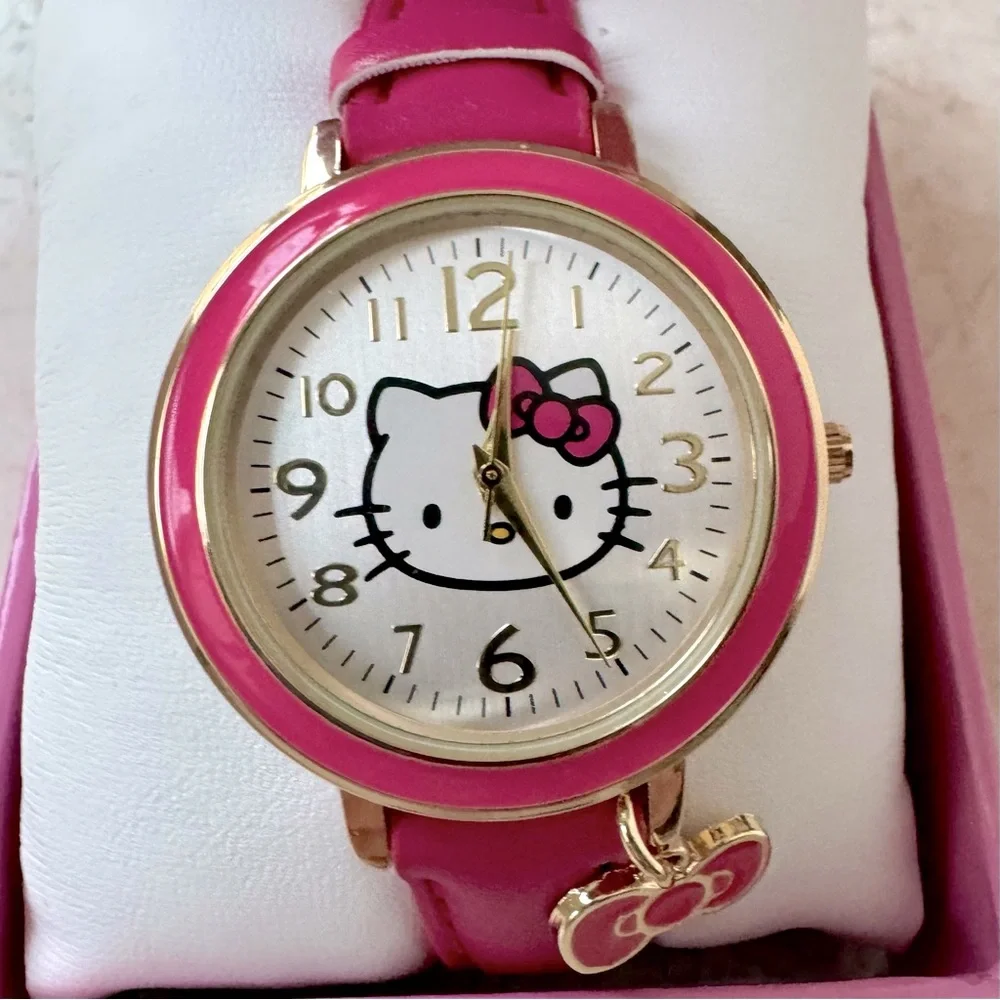 Hello kitty Sanrio Watch with Charm pink